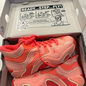 Jordan Kids' Pink and Coral Sneakers